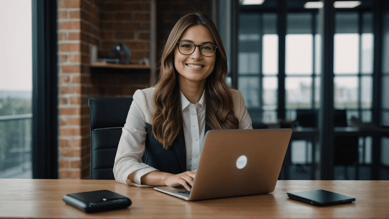 woman smiling
